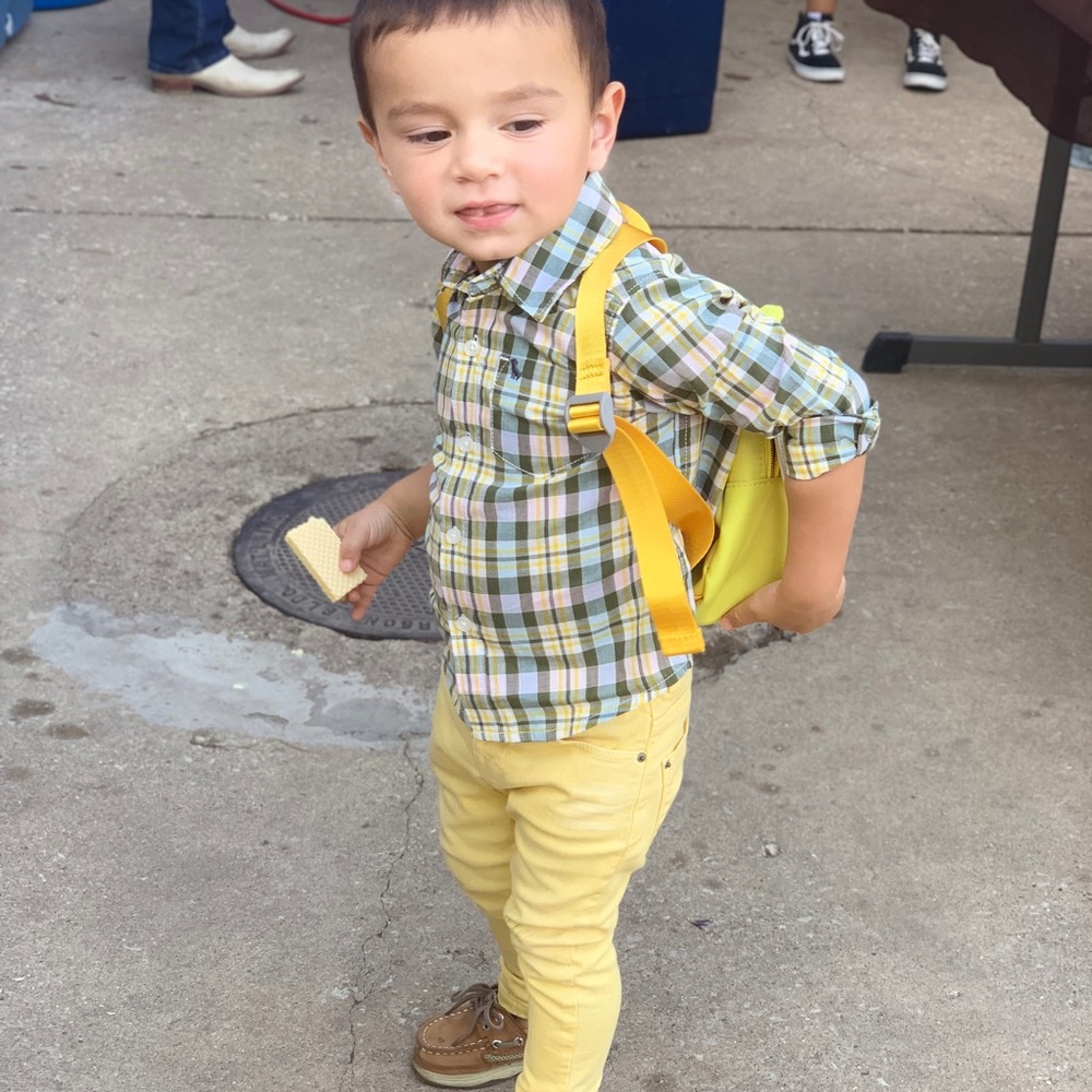 Zara baby yellow jeans size 12-18 months